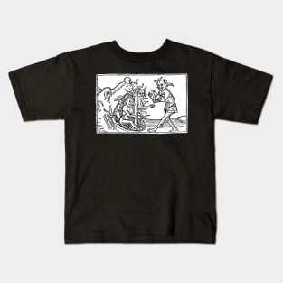 The Devil Belial Before The Gate of Hell Kids T-Shirt